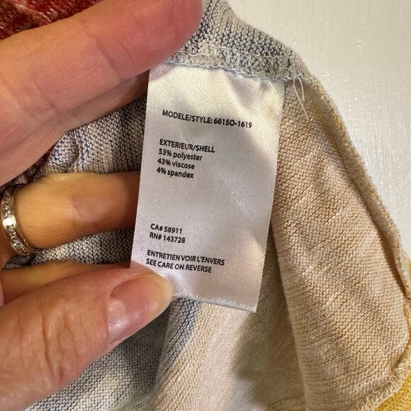 Striped long open cardigan - Picture 7 of 8